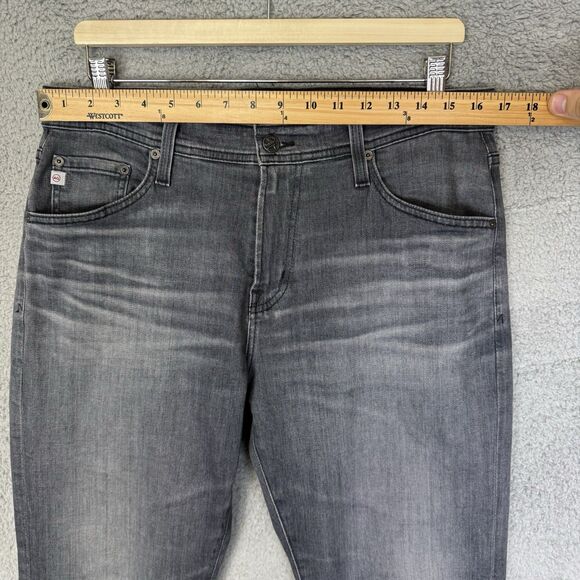S AG Adriano Goldschmied Jeans‎ Men's 33x32 The Everett Slim Straight Leg Grey - Picture 4 of 11